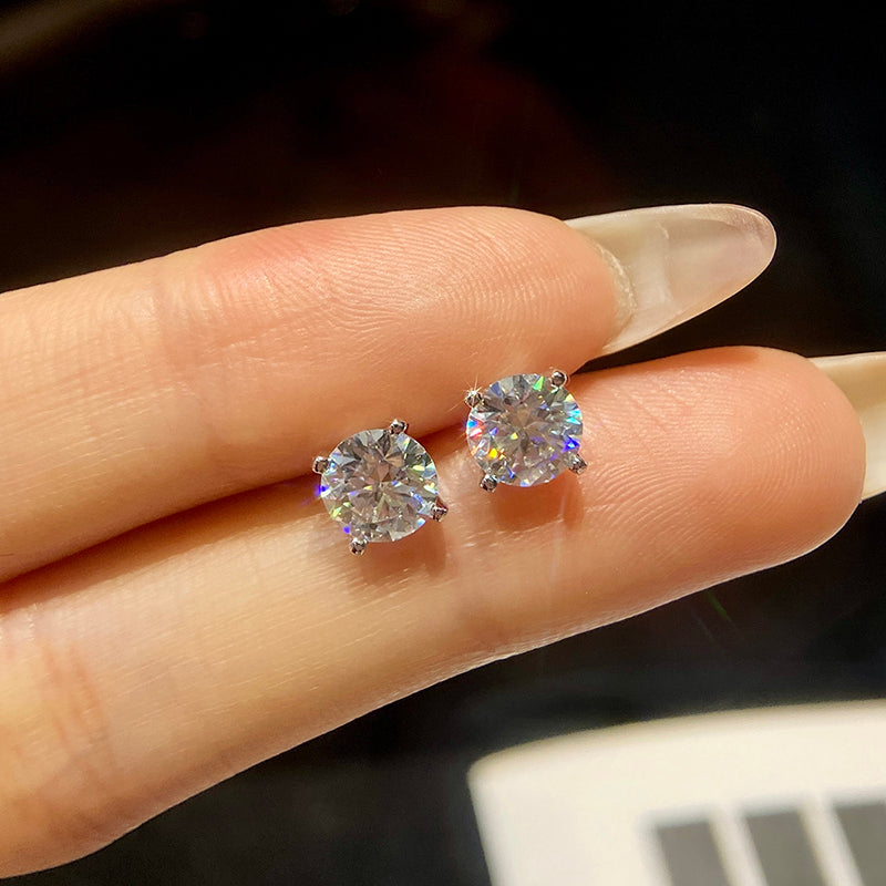 Moissanite earings
