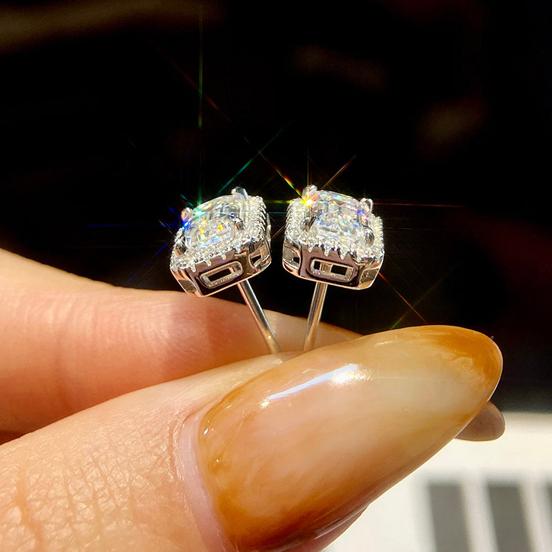 Moissanite earings