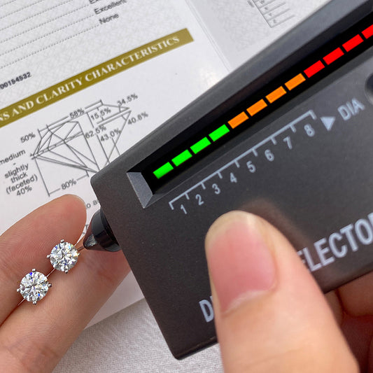 Moissanite earings